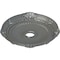 Ekena Millwork Heaton Ceiling Medallion (Fits Canopies up to 6 1/2"), 27 1/2"OD x 3 7/8"ID x 2 1/4"P, Silver CM27HESLS - alternate 2